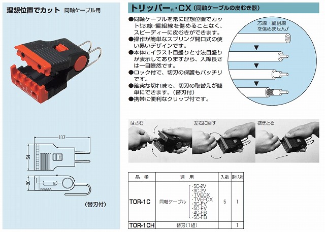 未来工業 トリッパー(R)・IV (IV線の皮むき器) TOR-IV :20230912181041