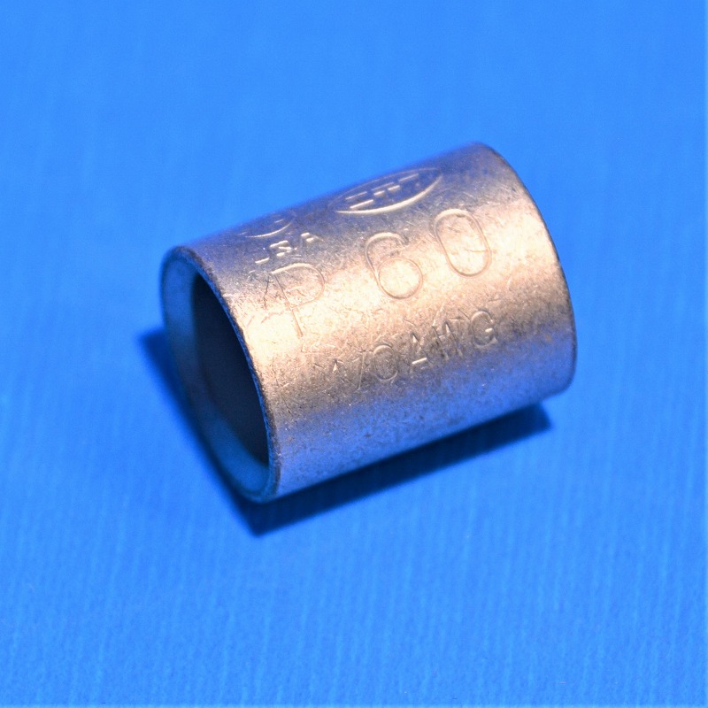 ニチフ　P-60　銅線用裸圧着スリーブ(P形)　重ね合せ用　裸圧着スリーブ