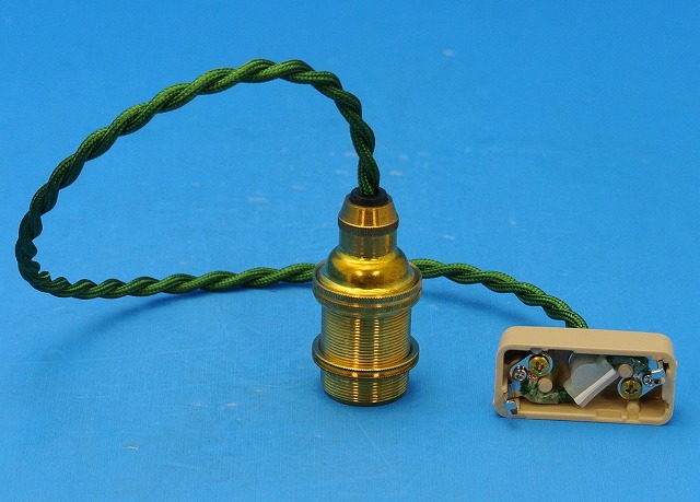 PEUN-E1710N-GR　E17金具ソケット　緑コードN（ねじり電線）