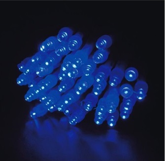 3芯LEDストリングライトVer.Ⅱ　ブルー　3B100B2　100球　ブラックコード