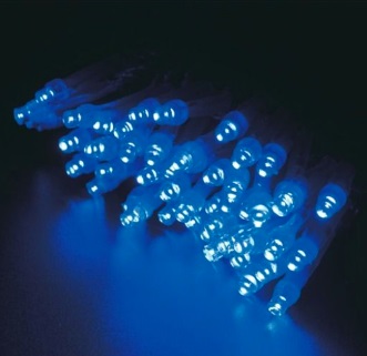 3芯LEDストリングライトVer.Ⅱ　ブルー　3C100B2　100球　クリアコード