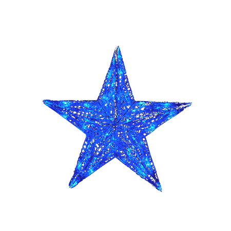 LEDクリスタルグロースター（中）　B・ブルー　KL-BSTARM　星