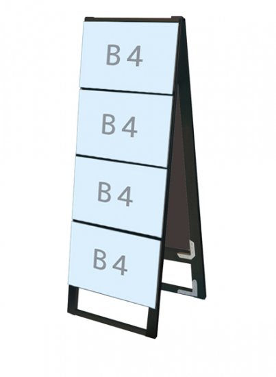 TOKISEI（常盤精工）　BCCSK-B4Y8R　B4横　8両面　ブラックカードケーススタンド看板
