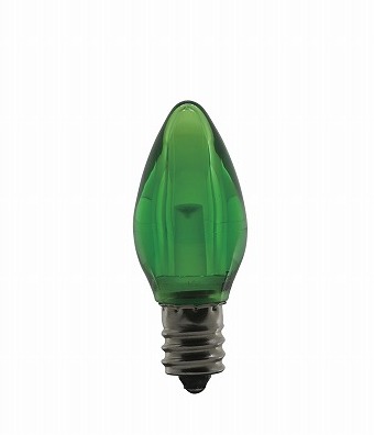 LEDカクテルバルブ　LED-T1-FG　グリーン　E12　1W/100V　10球/箱