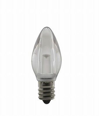 LEDカクテルバルブ　LED-T1-F50K　ホワイト　E12　1W/100V　10球/箱