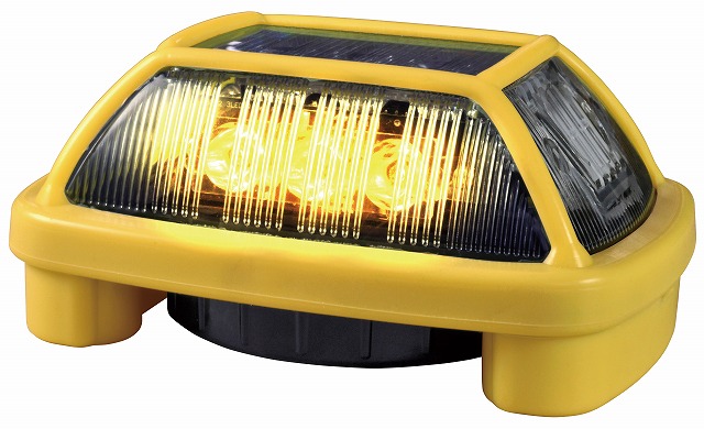 日恵製作所（NIKKEI）　VK16H-004F3Y　黄　電池式警告灯・ブザー付　ニコハザード・ファブ