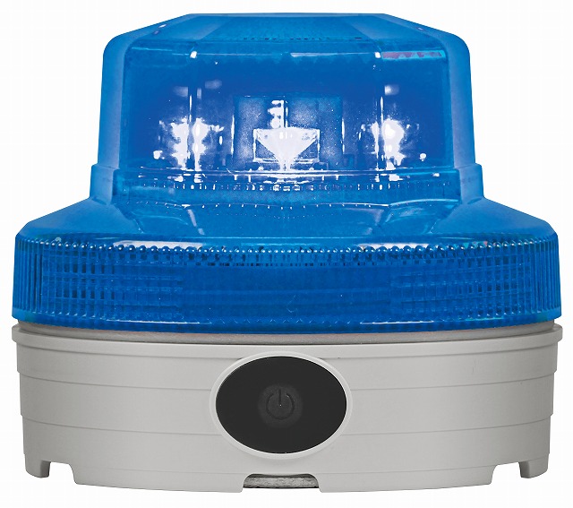 日恵製作所　VK09B-004MB　青　ニコUFOマイト　電池式警告灯