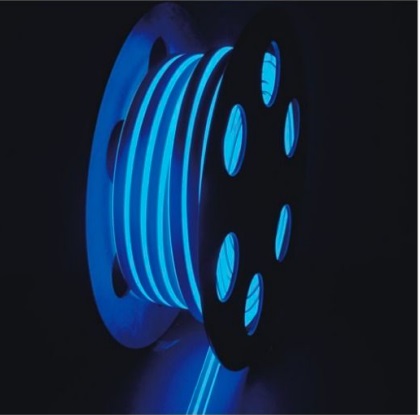 2芯平型ネオンロープライト　NEONROPEB2　ブルー色　20m